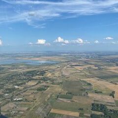 Flugwegposition um 15:26:46: Aufgenommen in der Nähe von Kreis Szeged, Ungarn in 736 Meter